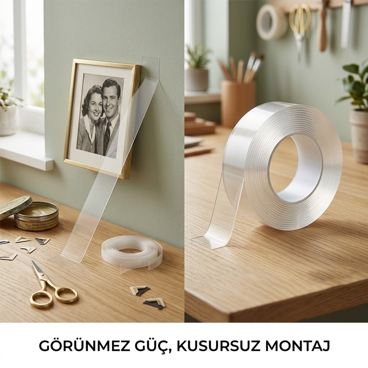 DMAX DMX-4621 ( 28MMX2MT ) ( NANO BANT ) ( ŞEFFAF ) ( ÇİFT TARAFLI ) BANT*20X14