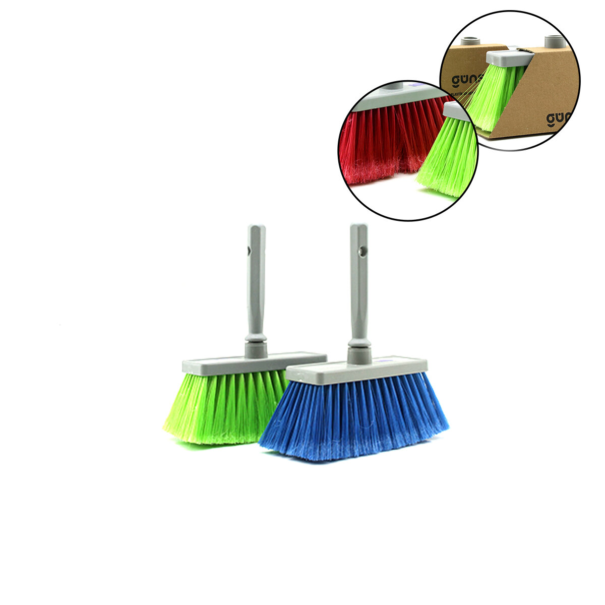 GÜNSAN ( -012 006 ) ( SU SERPME ) ( 8CM=KIL BOYU ) ( 8 SIRA ) PLASTİK SU SERPME FIRÇASI ( SAPLI=15.5CM) (KARTON SARGI KUTULU)*12=K
