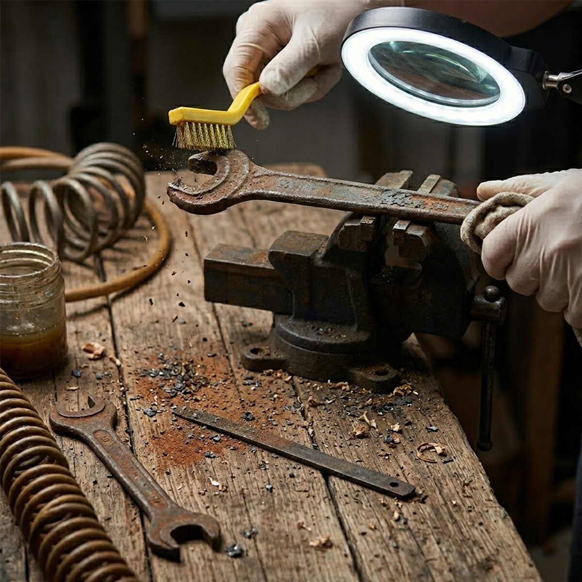 ENFA ENF-812B ( 3PCS ) MİNİ TEL FIRÇA SETİ ( RENKLİ SAPLI )*10X30