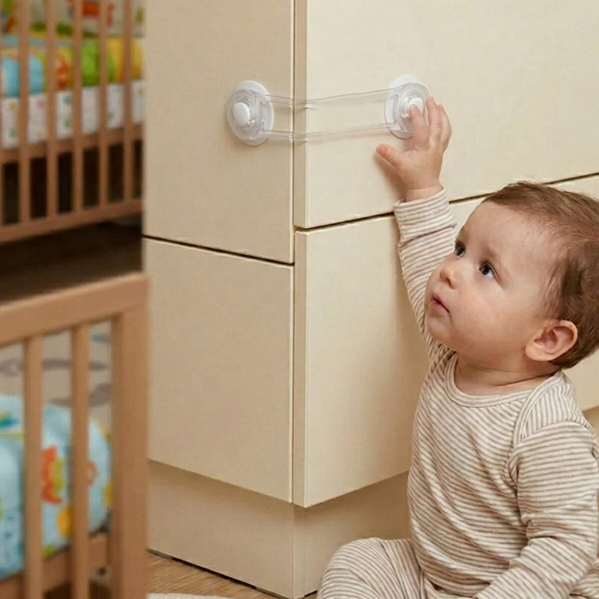 İDEAL BABY IDE-08 ( BÜYÜK ) ÇOK AMAÇLI ( DOLAP & ÇEKMECE ) KİLİT ( ÇOÇUK EMNİYET )*24X10