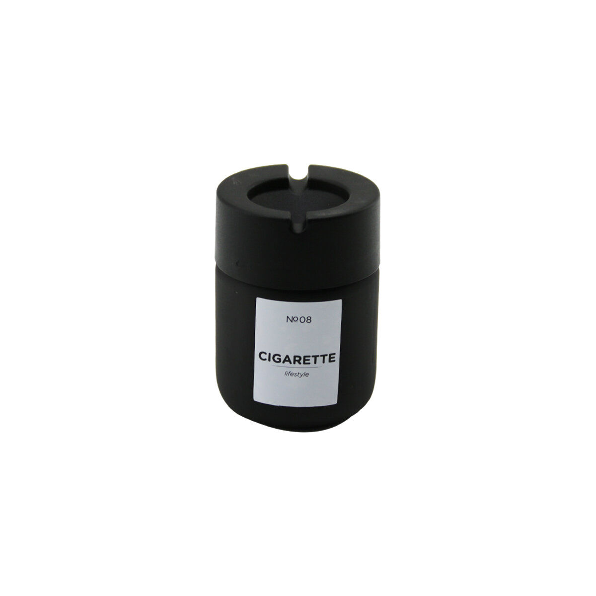 QLUX C-00549 ( 212CC ) ( SİYAH CAM ) KÜLLÜK ( SİYAH PLASTİK KAPAK ) ( ( NO-08 CIGARETTE & KÜL TABLASI )*40=K