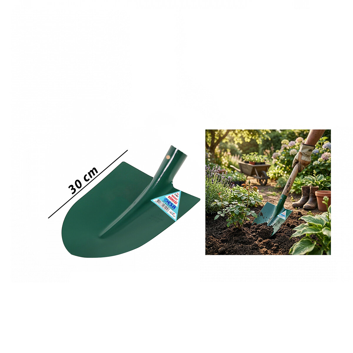 DESA EL ALETLERİ K-4001 İNŞAAT KÜREK DEMİR & ÇELİK ( 25X30CM )*1