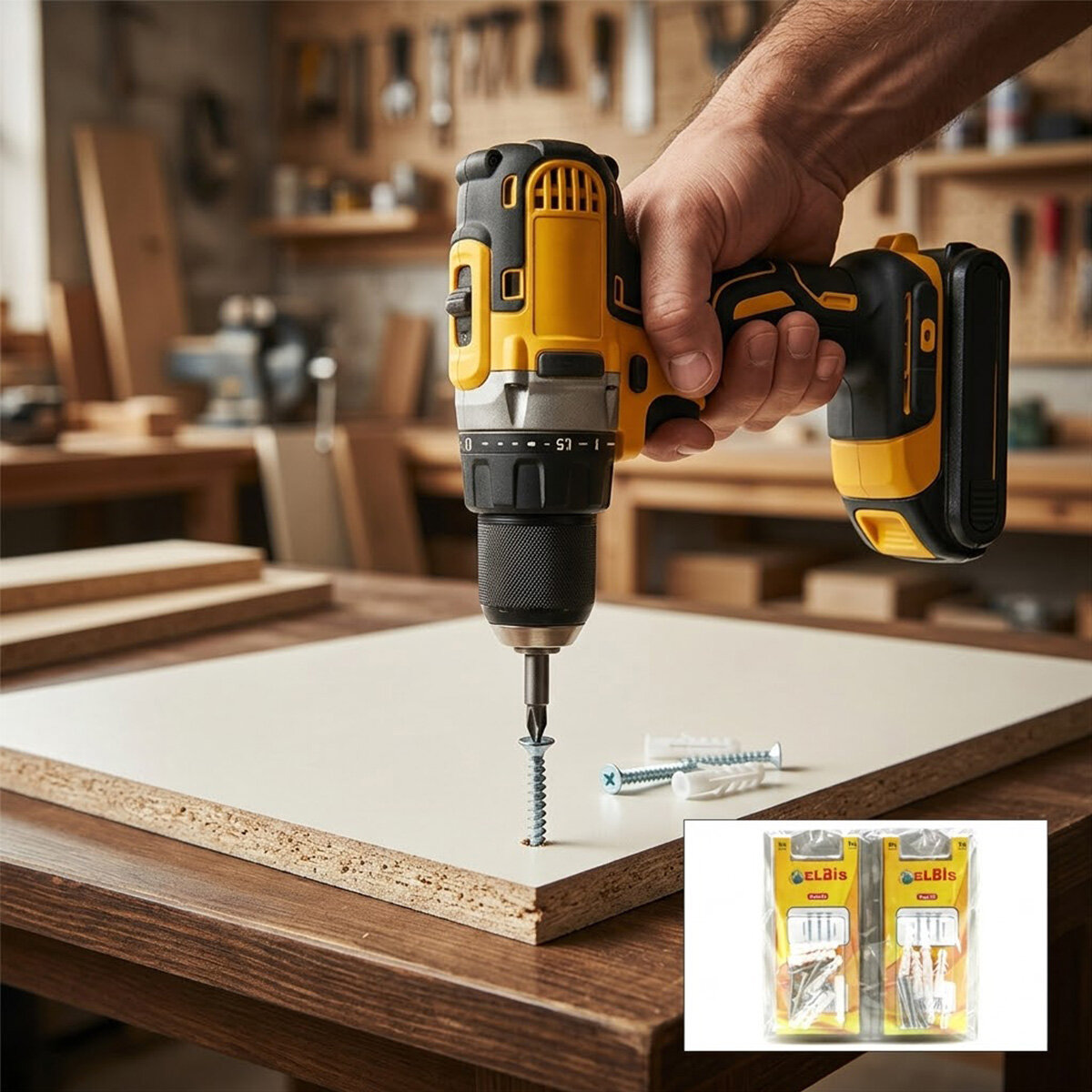 ELBİS-43 3.5X40 DÜBELLİ SUNTA VİDA*12X24