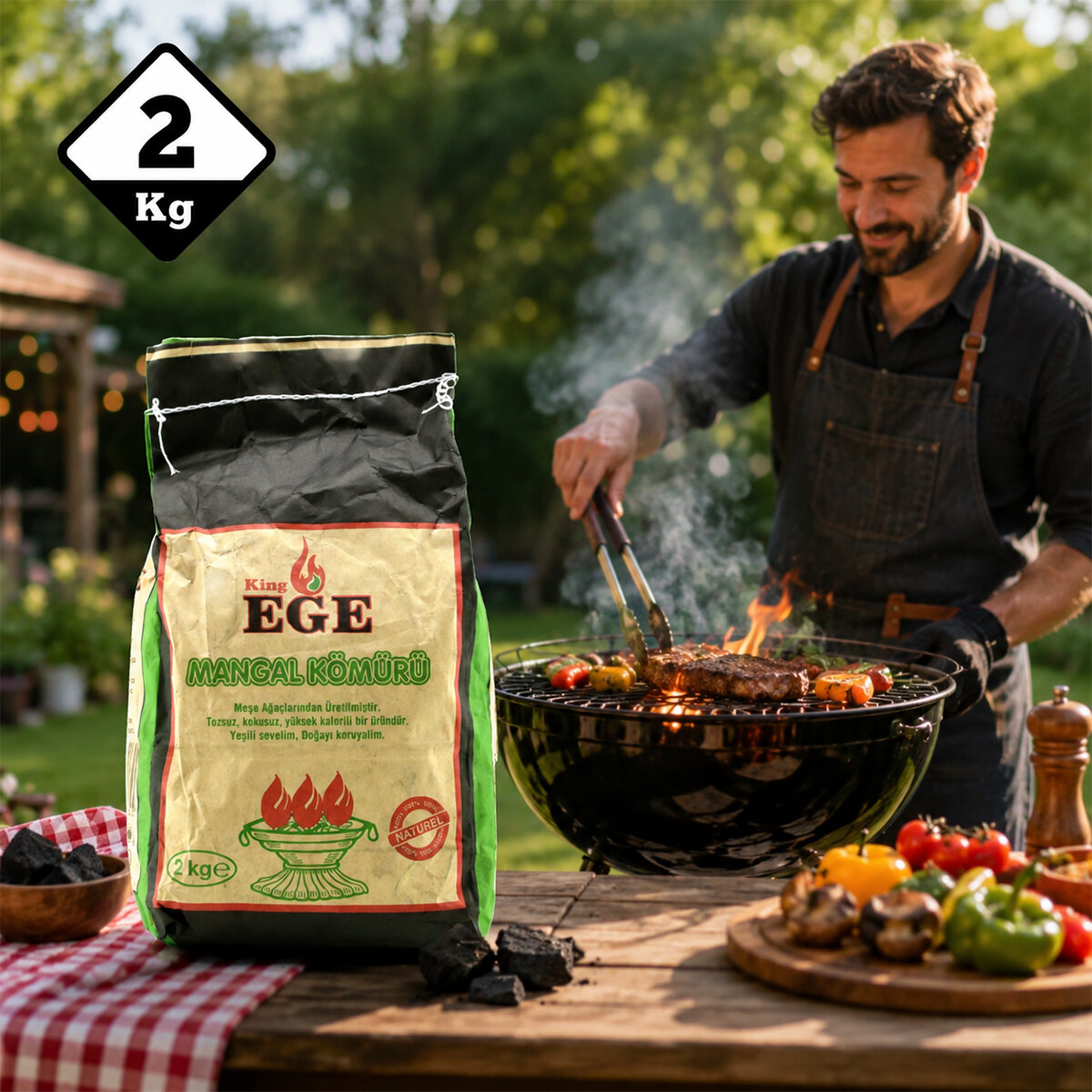 KİNG EGE MANGAL KÖMÜRÜ ( 2KG ) ( ÇIRA HEDİYELİDİR )*12=K KİNG EGE MANGAL KÖMÜRÜ ( 2KG ) ( ÇIRA HEDİYELİDİR )*12=K