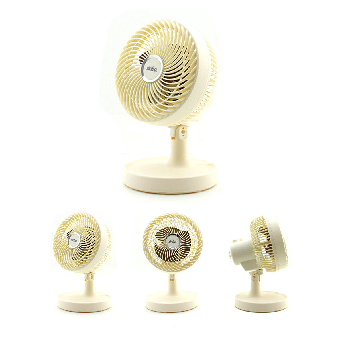 SİNBO SF-7703 ( BEJ ) ( 12" ) ( EV & OFİS ) ( KOMPAKT & SESSİZ & İKİ KADEME ) MASAÜSTÜ VANTİLATÖR*12