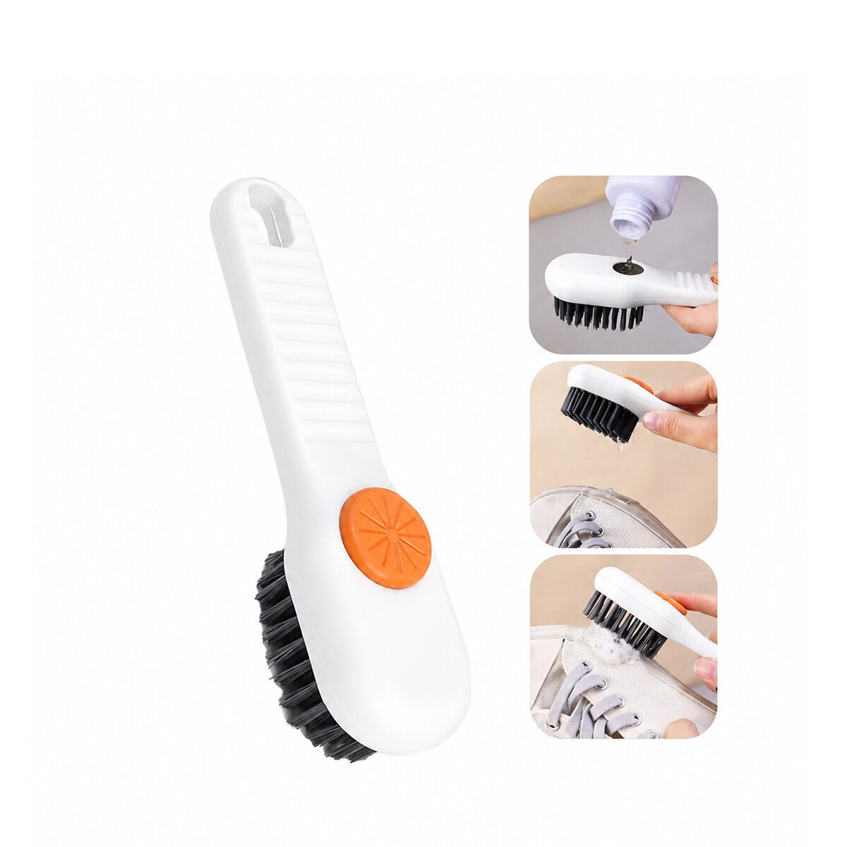 ENFA ENF-762 ( SIVI HAZNELİ ) BULAŞIK & AYAKKABI TEMİZLEME FIRÇASI ( RENKLİ PLASTİK )*500