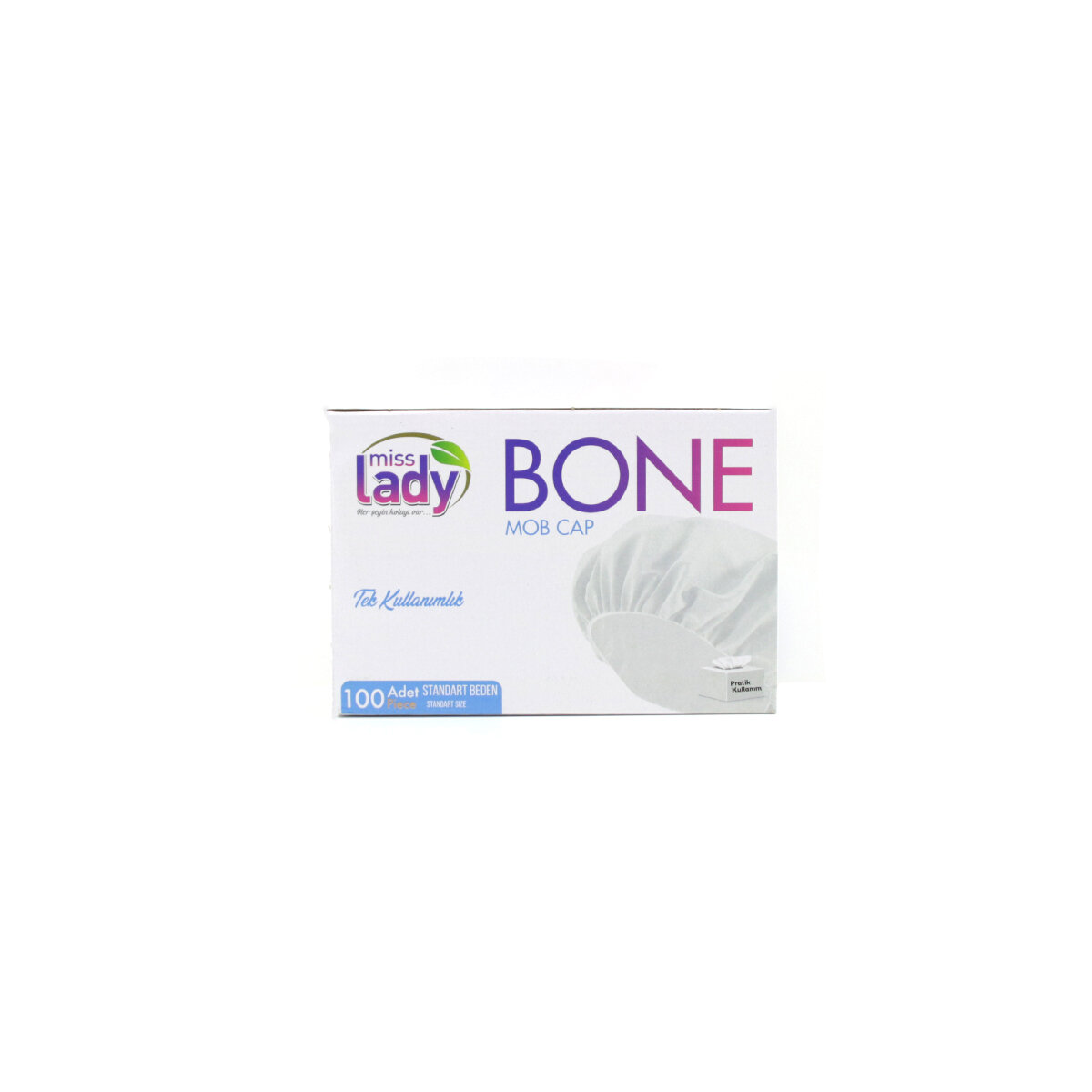 MİSS LADY-2094 ( 100PCS ) CERRAHİ & HİJYEN & AŞCI KAFA BONESİ ( KUTULU PAKET )*25=K