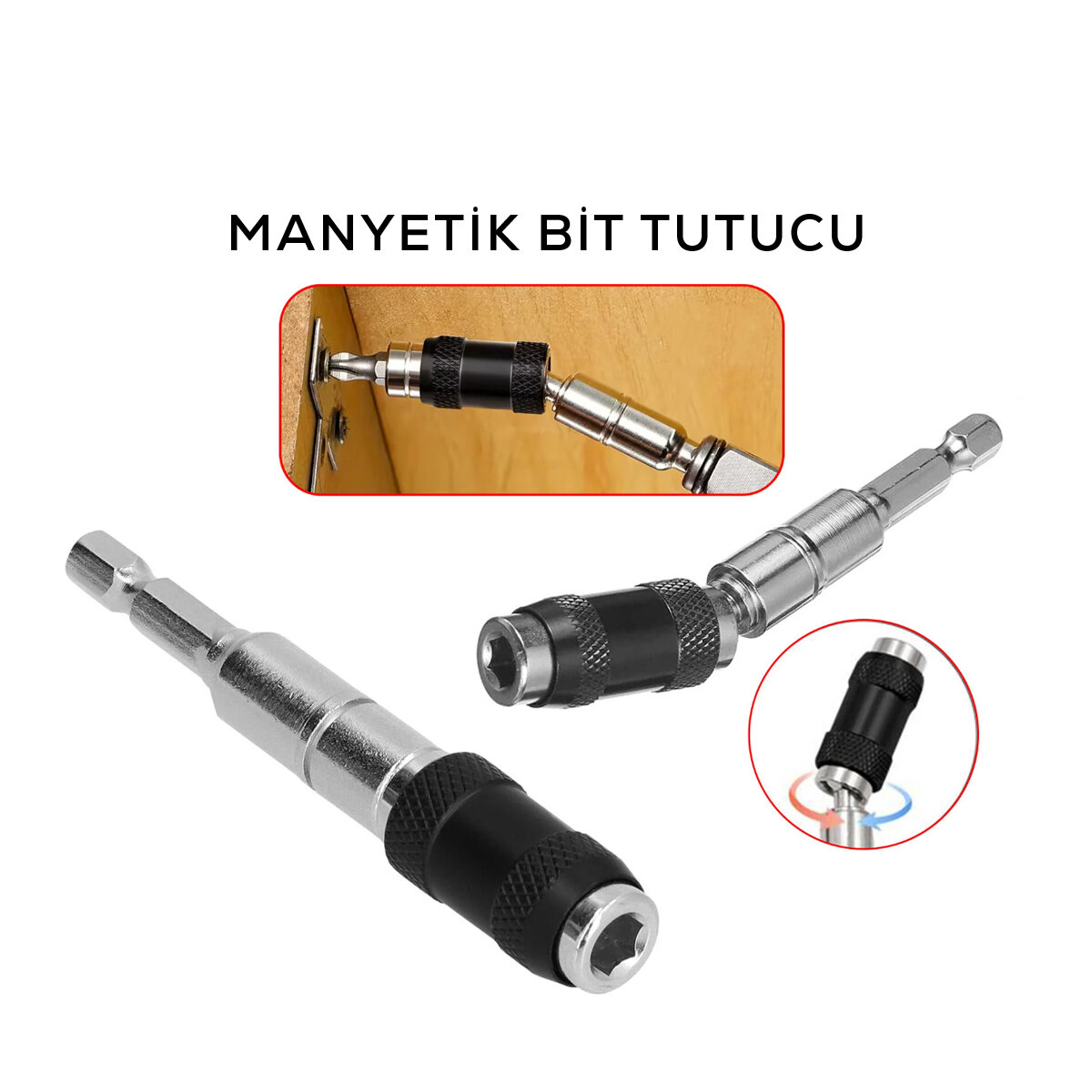 ELTAŞ LRD-181 MAFSALLI MANYETİK BİTS TUTUCU 1/4 ( DÖNER BAŞLIK = 0-20° )*200 ELTAŞ LRD-181 MAFSALLI MANYETİK BİTS TUTUCU 1/4 ( DÖNER BAŞLIK = 0-20° )*200
