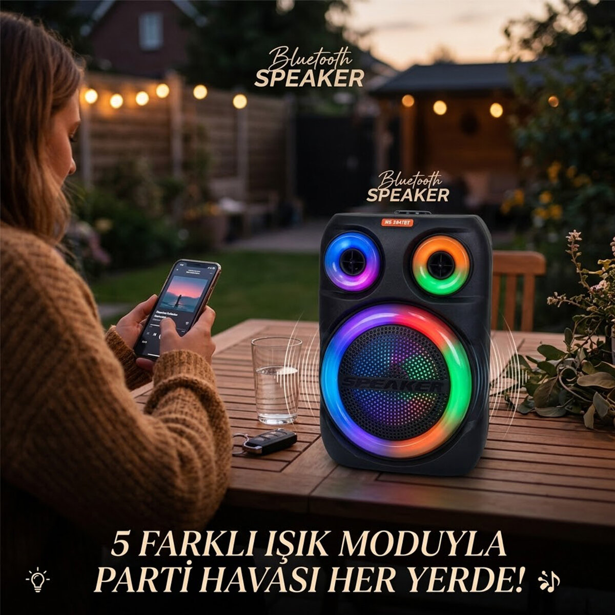 PLATOON MS-2042BT PL-4671 ( 8'' ) SPEAKER HOPARLÖR ( BLUETOOTH ) ( WIRELESS SPEAKER ) ( 5 FARKLI IŞIKLI ) ( USB & BLUETOOHT & DC 5V )25W*8 PLATOON MS-2042BT PL-4671 ( 8'' ) SPEAKER HOPARLÖR ( BLUETOOTH ) ( WIRELESS SPEAKER ) ( 5 FARKLI IŞIKLI ) ( USB & BLUETOOHT & DC 5V )25W*8