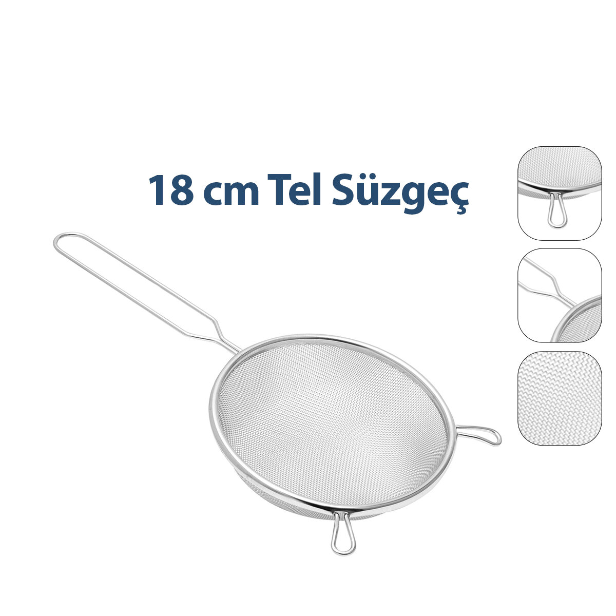 ENFA ENF-1295 ( 18CM ) TEL SÜZGEÇ METAL SAPLI KULAKLI*200