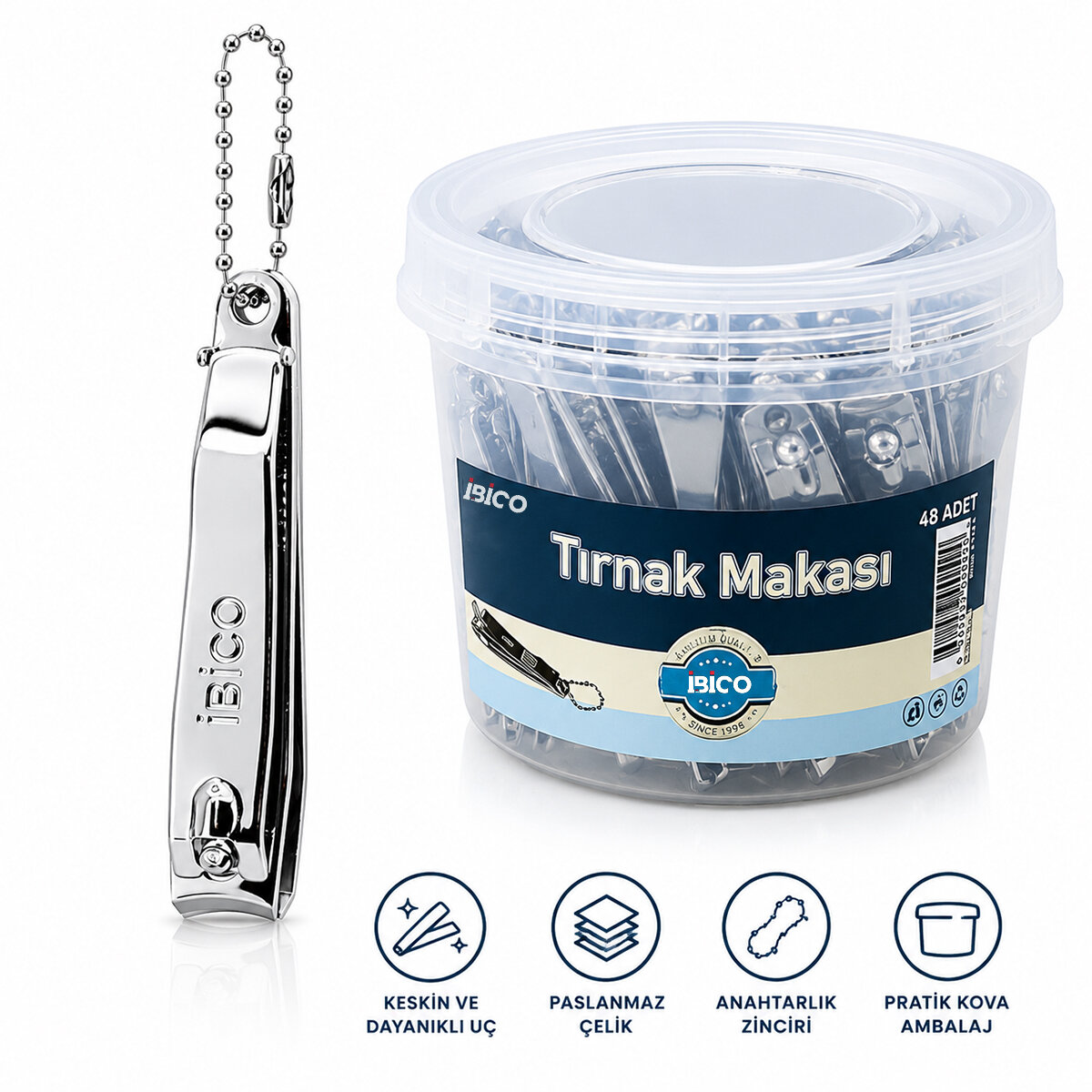 İBİCO İ15-008 ( KOVALI ) ( BÜYÜK & GRİ ) TIRNAK MAKASI*48X16 İBİCO İ15-008 ( KOVALI ) ( BÜYÜK & GRİ ) TIRNAK MAKASI*48X16
