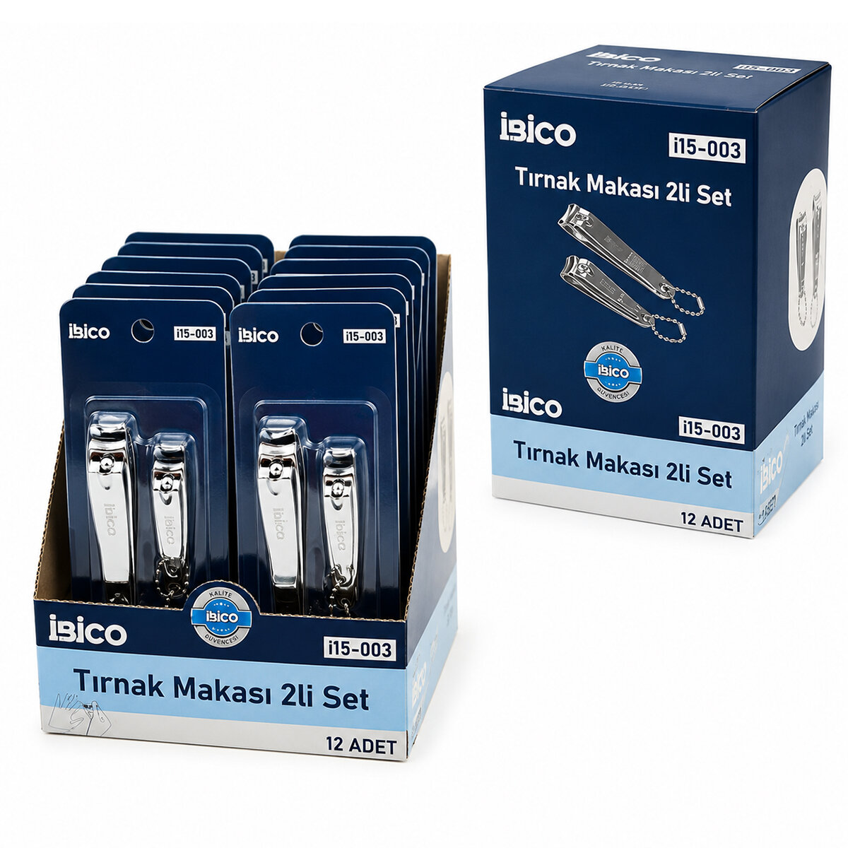 İBİCO İ15-003 ( 2PCS ) ( GRİ ) TIRNAK MAKASI SETİ ( 1-BÜYÜK & 1-KÜÇÜK )*12X30 İBİCO İ15-003 ( 2PCS ) ( GRİ ) TIRNAK MAKASI SETİ ( 1-BÜYÜK & 1-KÜÇÜK )*12X30