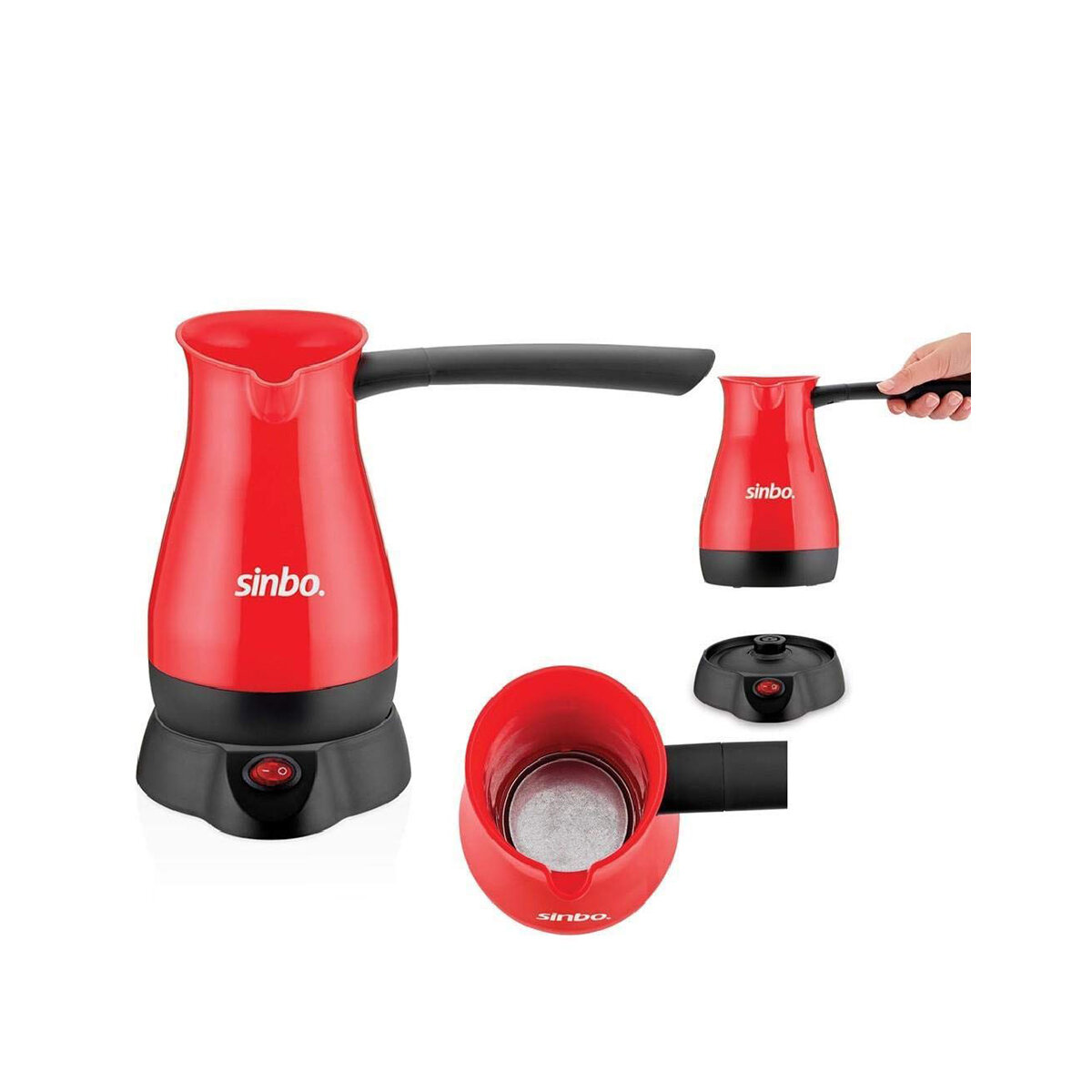 SİNBO SCM-2948 ( ELEKTRİKLİ CEZVE PLS. ) TÜRK KAHVE MAKİNE ( ÇELİK GİZLİ REZİSTANS ) 700W (5 FİNCAN & 400ML)*10 SİNBO SCM-2948 ( ELEKTRİKLİ CEZVE PLS. ) TÜRK KAHVE MAKİNE ( ÇELİK GİZLİ REZİSTANS ) 700W (5 FİNCAN & 400ML)*10