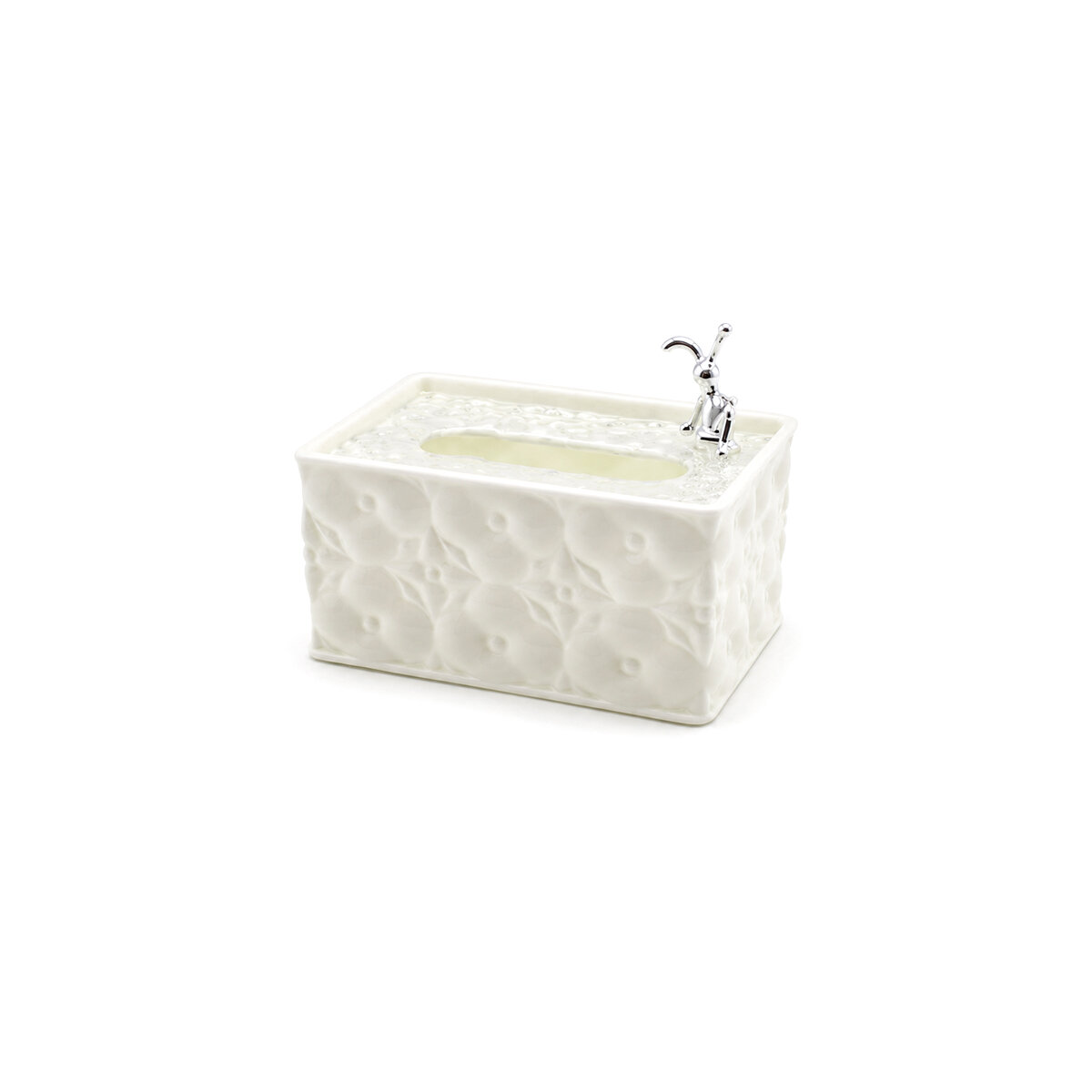BAROTTİ DMR-9916 ( 18.4X12.5X9CM ) ( BEYAZ ) ( YAYLI ) ( MASAÜSTÜ ) DEKORATİF DİKDÖRTGEN PEÇETELİK*60 BAROTTİ DMR-9916 ( 18.4X12.5X9CM ) ( BEYAZ ) ( YAYLI ) ( MASAÜSTÜ ) DEKORATİF DİKDÖRTGEN PEÇETELİK*60