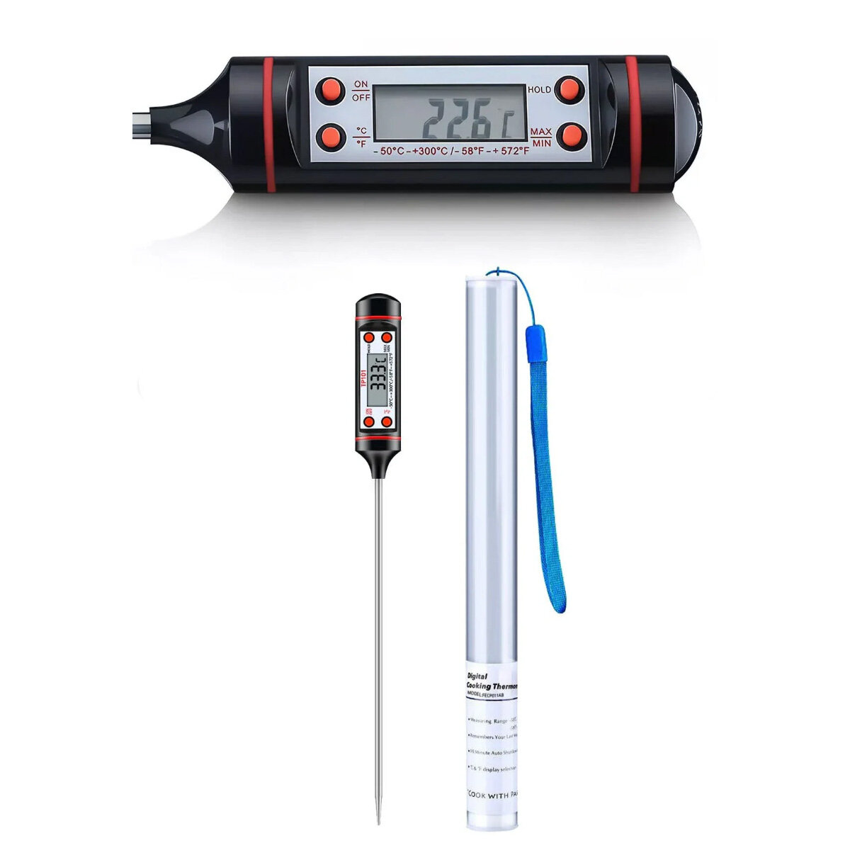 İBİCO-484 DİGİTAL THERMOMETER TP-101 ( DİJİTAL ) MUTFAK ( GIDA TERMOMETRESİ ) ( ÇUBUK ŞİŞ ) ( -50 °C & +300°C )*20X10 İBİCO-484 DİGİTAL THERMOMETER TP-101 ( DİJİTAL ) MUTFAK ( GIDA TERMOMETRESİ ) ( ÇUBUK ŞİŞ ) ( -50 °C & +300°C )*20X10