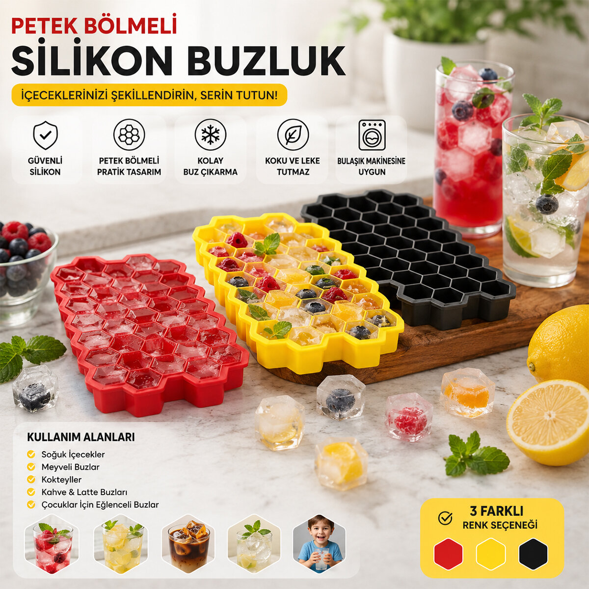 İBİCO K22-016 ( 38 BÖLMELİ ) MİNİ & PETEK PLASTİK & SİLİKON BUZLUK RENKLİ*24=K İBİCO K22-016 ( 38 BÖLMELİ ) MİNİ & PETEK PLASTİK & SİLİKON BUZLUK RENKLİ*24=K