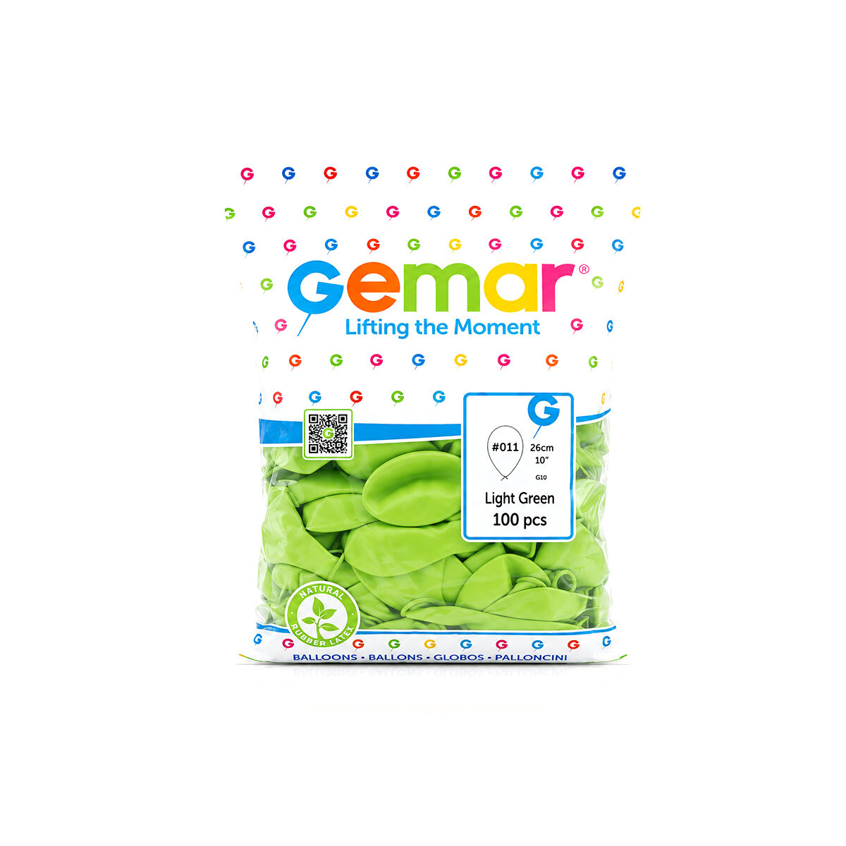GEMAR GM-90-11 ( İÇ MEKAN & FISTIK YEŞİL ) BALON ( 10'' & 26CM & 100PCS )*1X100