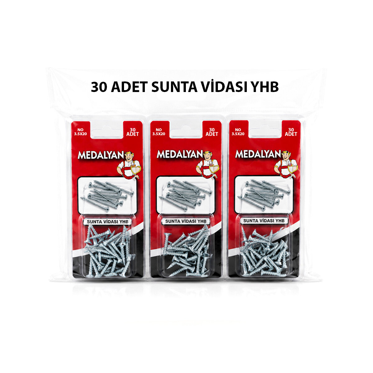 MEDALYAN DL-97 ( 3.5X20 ) ( 30PCS ) SUNTA VİDASI*12X12