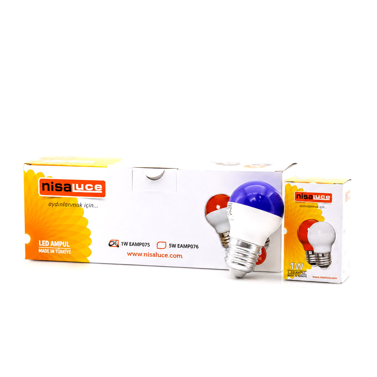 NİSALUCE EAMP-075 ( 1W ) ( E27 ) ( MAVİ ) YUVARLAK GECE LAMBASI LED AMPUL*10X10 NİSALUCE EAMP-075 ( 1W ) ( E27 ) ( MAVİ ) YUVARLAK GECE LAMBASI LED AMPUL*10X10