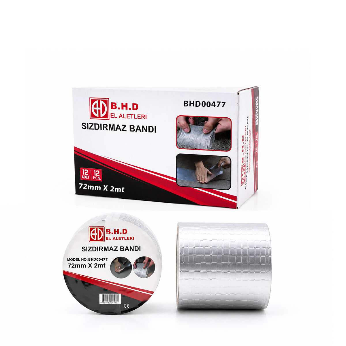 B.H.D BHD-00477 ( 72MMX2MT ) SU SIZDIRMAZ ( SAKIZ ) TAMİR BANTI*12X8