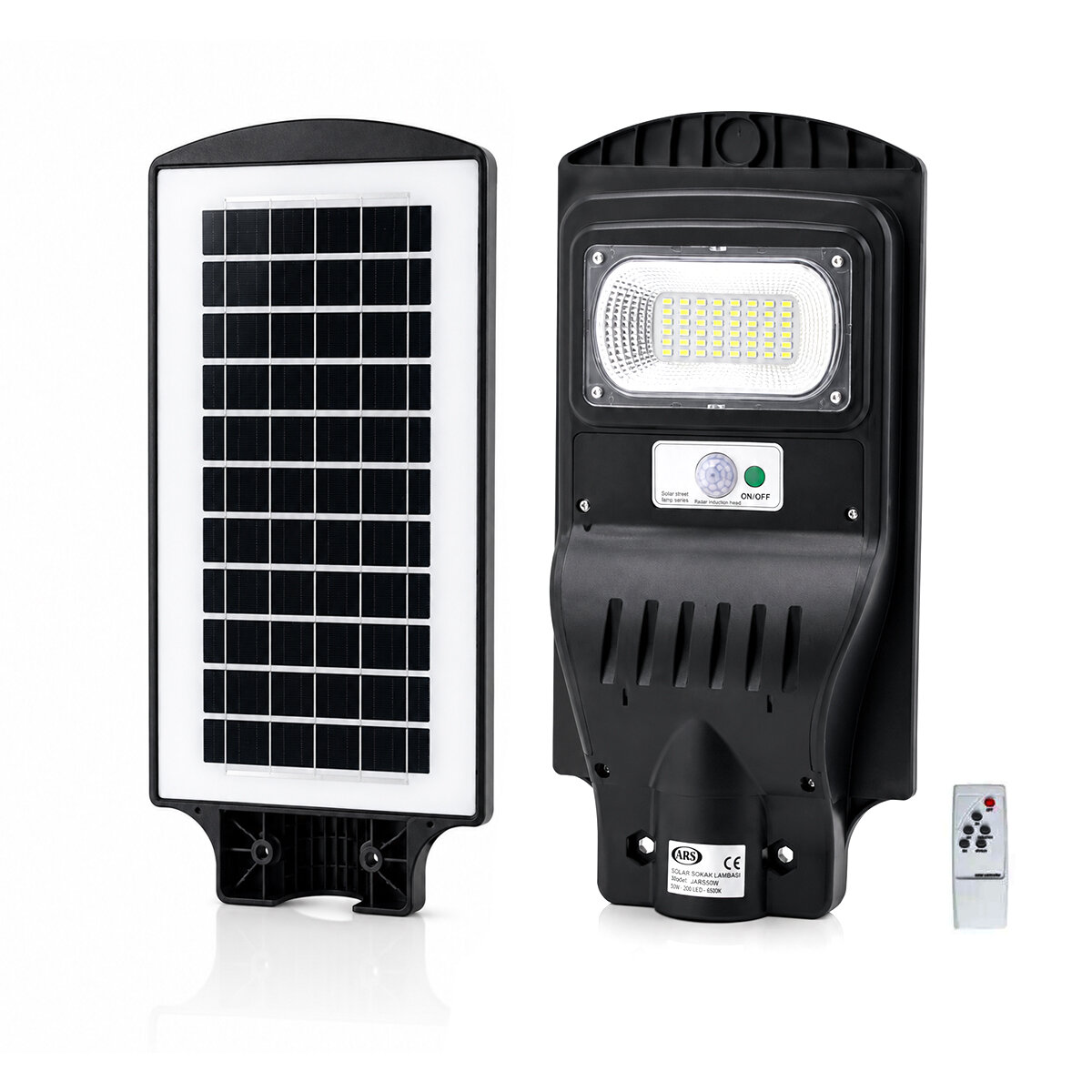 ARS-348964 ( 100W & 6500K ) ( SOLAR & GÜNEŞ ENERJİLİ ) SOKAK LAMBASI & ARMATÜR ( SENSÖRLÜ ) ( BAHÇE-BALKON-SOKAK )*10