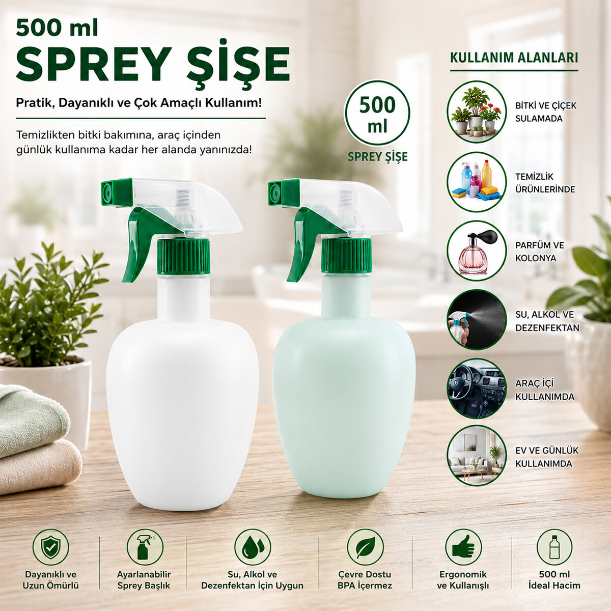 KRT-1136 ELMA SPREY ŞİŞE PLASTİK ( 500ML )*50=K KRT-1136 ELMA SPREY ŞİŞE PLASTİK ( 500ML )*50=K
