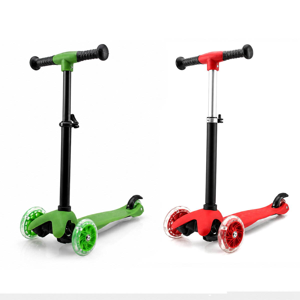 SİSBRO MINI SCOOTER RIDEN SHINE BAYSA-1967 ( IŞIKLI ) SCOOTER ( 55X57-64-71CM ) ( FOSFORLU RENKLİ ) ( +2 YAŞ & 40KG MAX TAŞIMA )*8