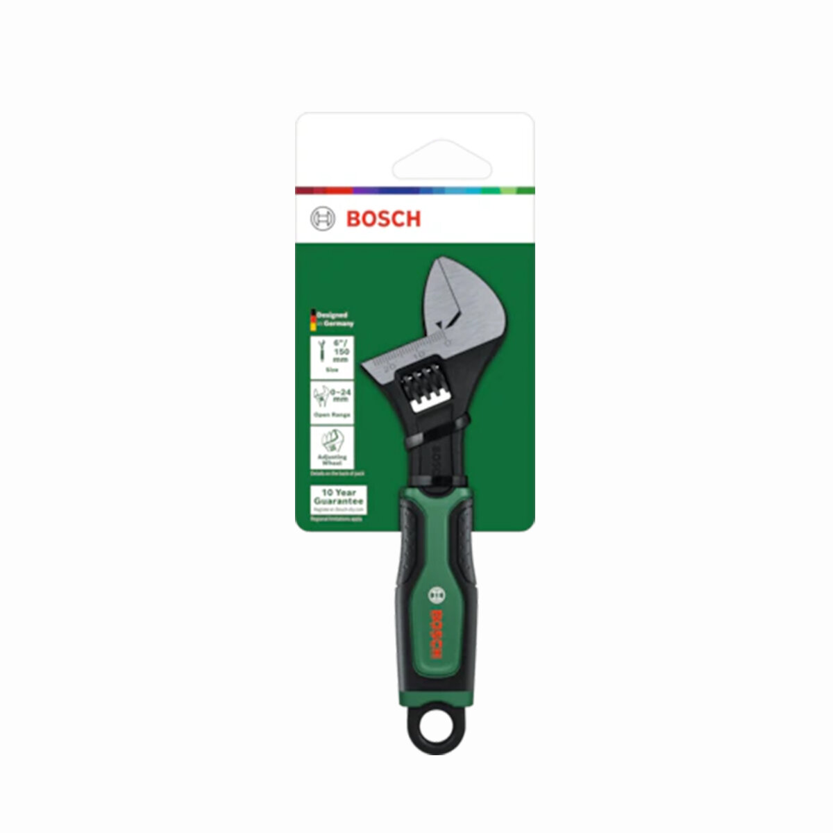 BOSCH-1 600 A03 9HN ( 527 ) ( 6" & 150MM ) İNGİLİZ ANAHTAR & KURBAĞACIK SETİ*6X1