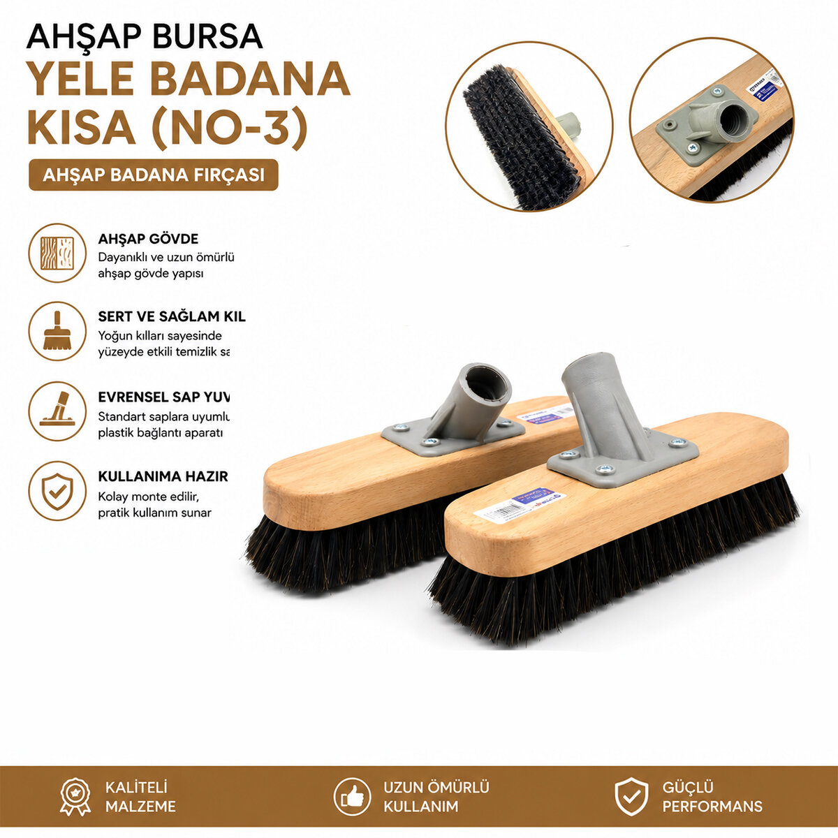 GÜNSAN ( NO-3 ) ( -011 009 ) AHŞAP BADANA FIRÇASI*12=K GÜNSAN ( NO-3 ) ( -011 009 ) AHŞAP BADANA FIRÇASI*12=K