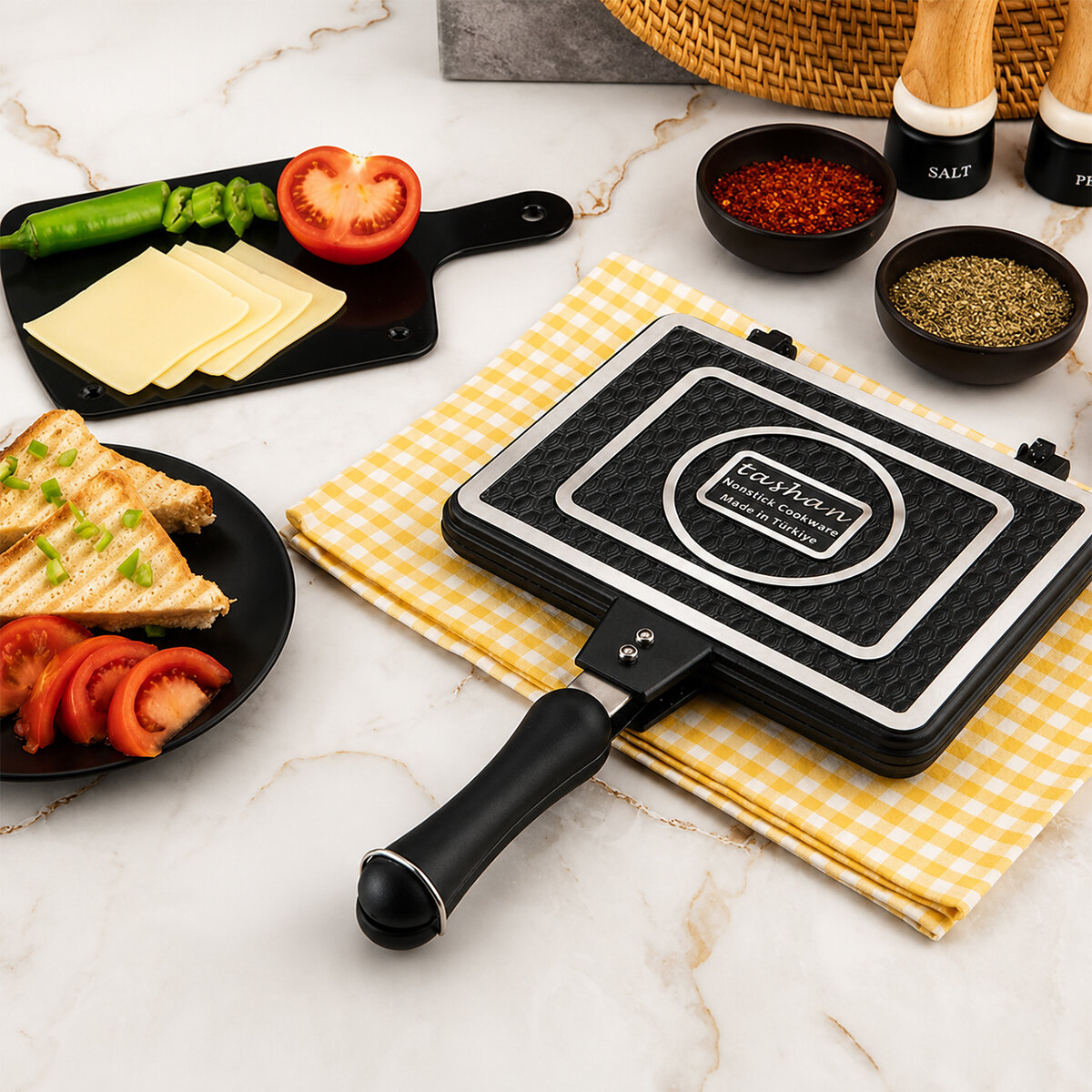 TAŞHAN TR-34-098760 ( LÜX ) ( İÇ DIŞ ) GRANİT TOST MAKİNASI*10