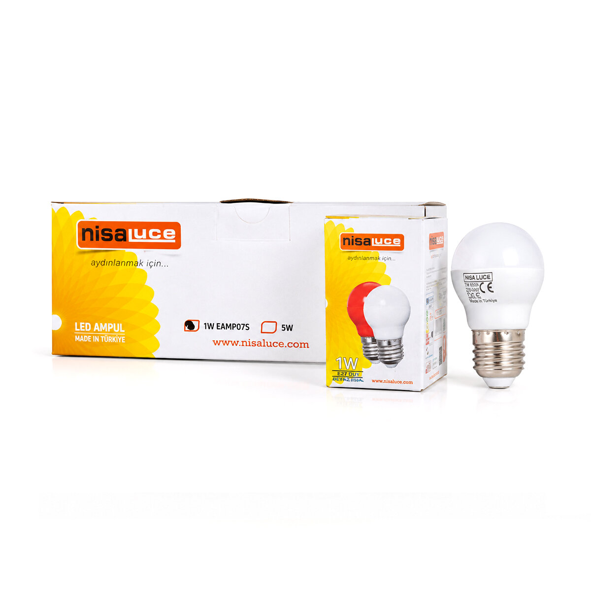 NİSALUCE ( 1W ) ( E27 ) ( BEYAZ ) YUVARLAK GECE LAMBASI LED AMPUL*10X10 NİSALUCE ( 1W ) ( E27 ) ( BEYAZ ) YUVARLAK GECE LAMBASI LED AMPUL*10X10