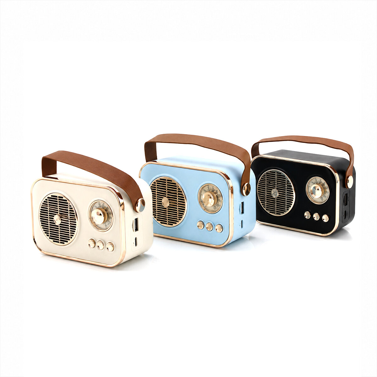 PLATOON PL-4641 (WİRELESS) HOPARLÖR & SPEAKER (IŞIKLI) (USB ŞARJLI) (RENKLİ KASA & BRONZ ÇERÇEVE)(USB & DC 5V & TF)*80