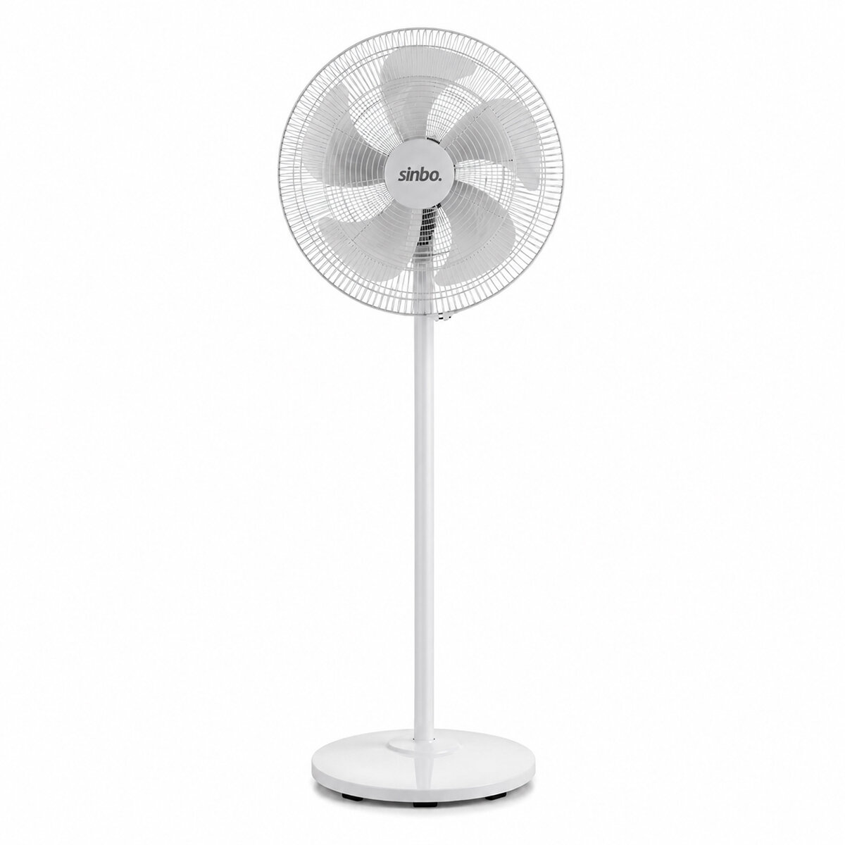SİNBO SF-6798 ( BEYAZ ) ( 5 PERVANE & 18'' ) ( EV & OFİS ) ( KOMPAKT & SESSİZ & ÜÇ KADEME) ( 140CM YÜKSEKLİK ) AYAKLI VANTİLATÖR*1