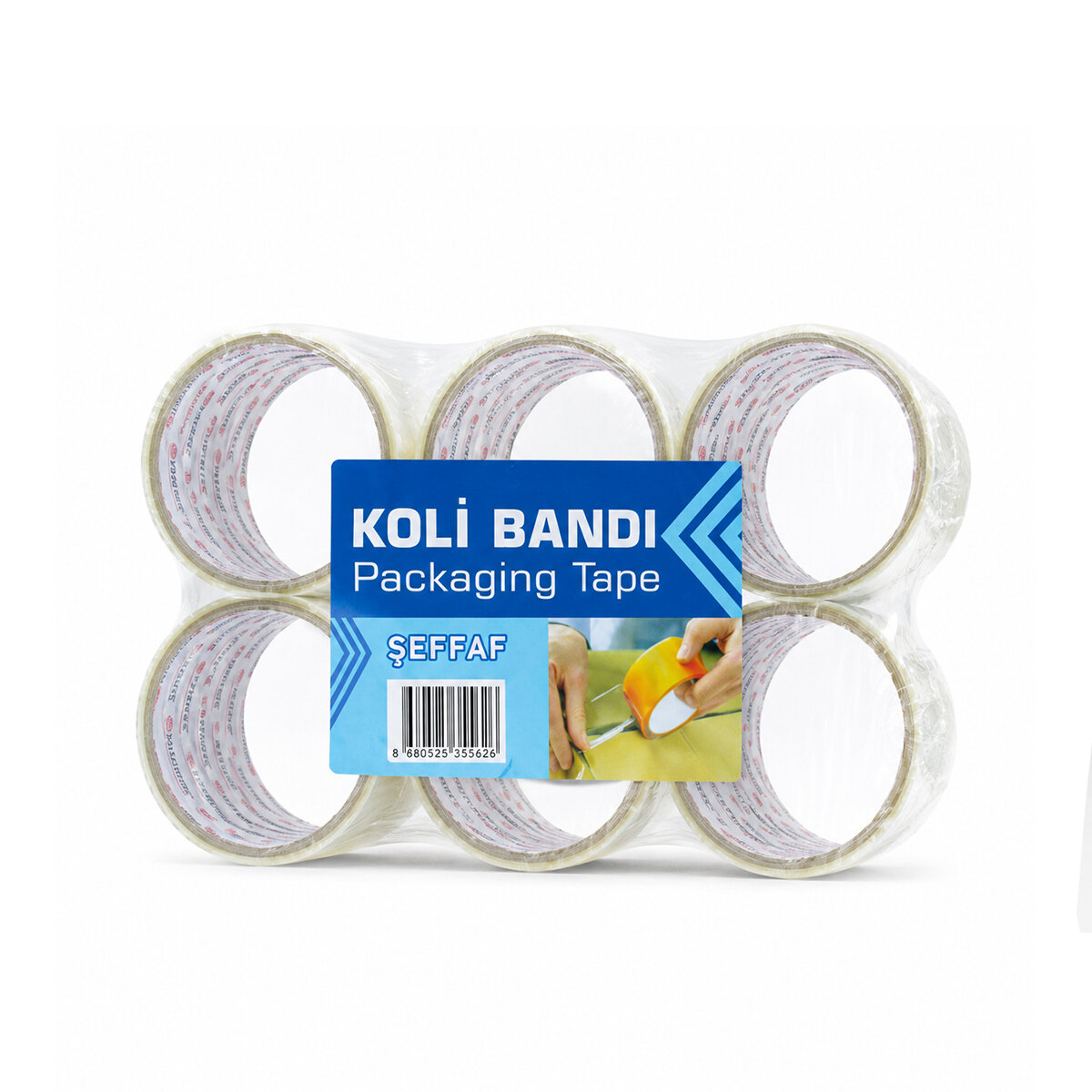 HASBROS PACKAGİNG TAPE ( 43MM X 20YDS ) ( ŞEFFAF ) KOLİ BANTI ( BRKT-555526 )*12X12