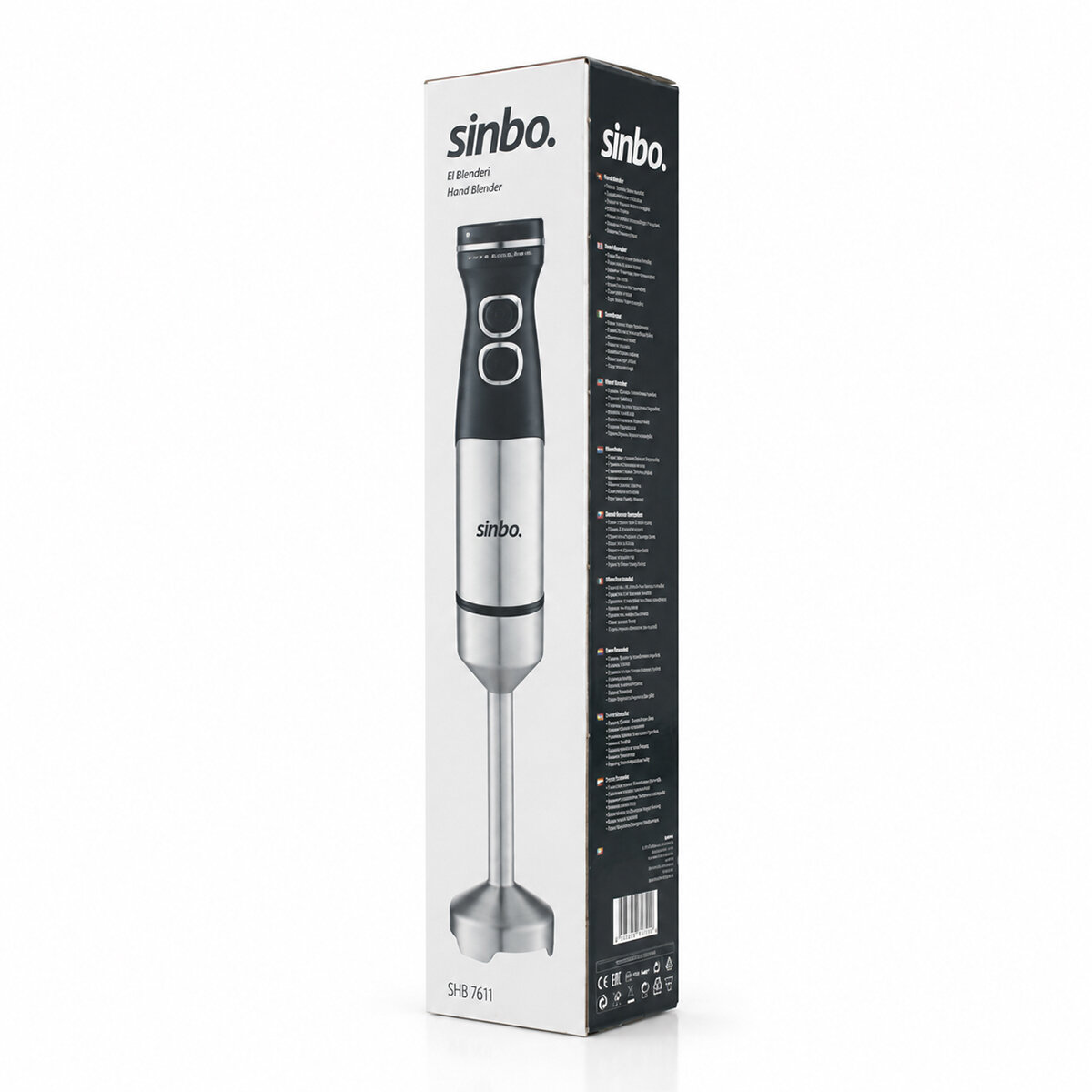 SİNBO SHB-7511 ( ÇUBUK ) EL BLENDER ( ÇELİK UÇLU ) ( DC MOTOR & 1500W )*12 SİNBO SHB-7511 ( ÇUBUK ) EL BLENDER ( ÇELİK UÇLU ) ( DC MOTOR & 1500W )*12