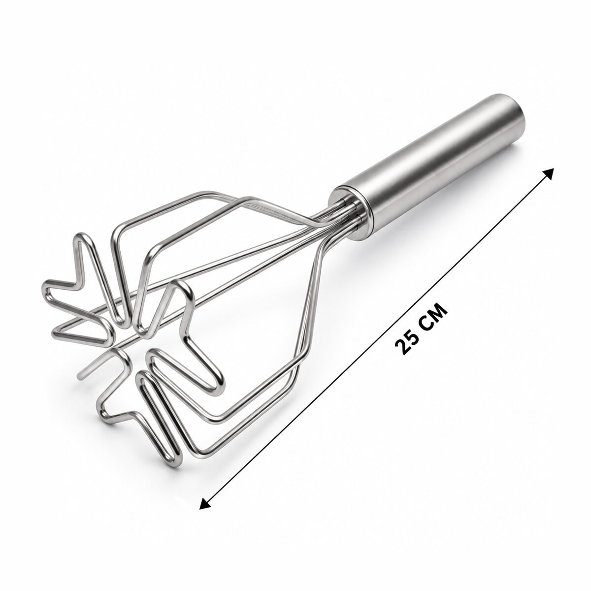 İBİCO İ22-414 ( KALP ŞEKİL ) ( ÇAP: 9CM ) ( KROM SAPLI=12CM ) ( METAL ) PATATES EZİCİ ( TOPLAM UZUNLUK: 26CM )*72