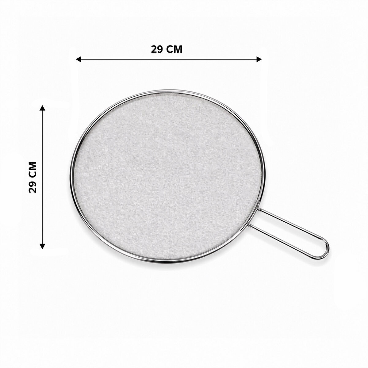 İBİCO İ22-425 ( LUX & KROM ) ( SAPLI ) ( 29CM ) TEL YAĞ SIÇRATMAZ ( METAL ÇERÇEVE & SAP ) ( SAP=17CM )*12X12