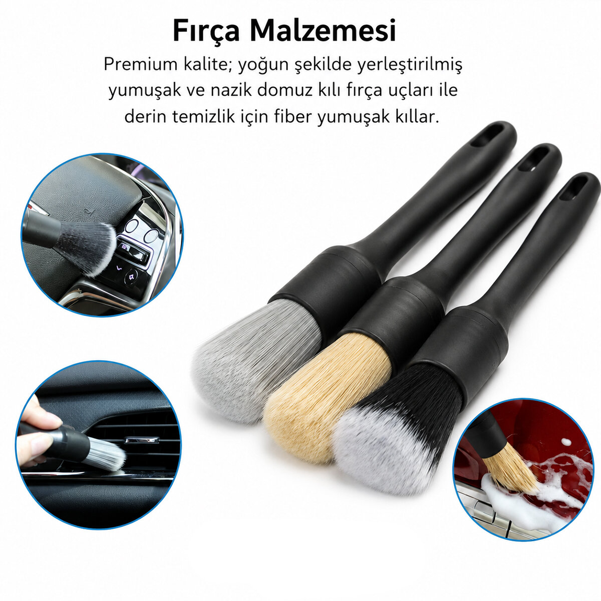 İBİCO İ21-140 ( 3PCS ) OTO ARAÇ İÇİ & DIŞI BAKIM FIRÇA SETİ & ÇOK AMAÇLI ( 3 FARKLI SERTLİKLE KIL TİPİ )*10X40 İBİCO İ21-140 ( 3PCS ) OTO ARAÇ İÇİ & DIŞI BAKIM FIRÇA SETİ & ÇOK AMAÇLI ( 3 FARKLI SERTLİKLE KIL TİPİ )*10X40