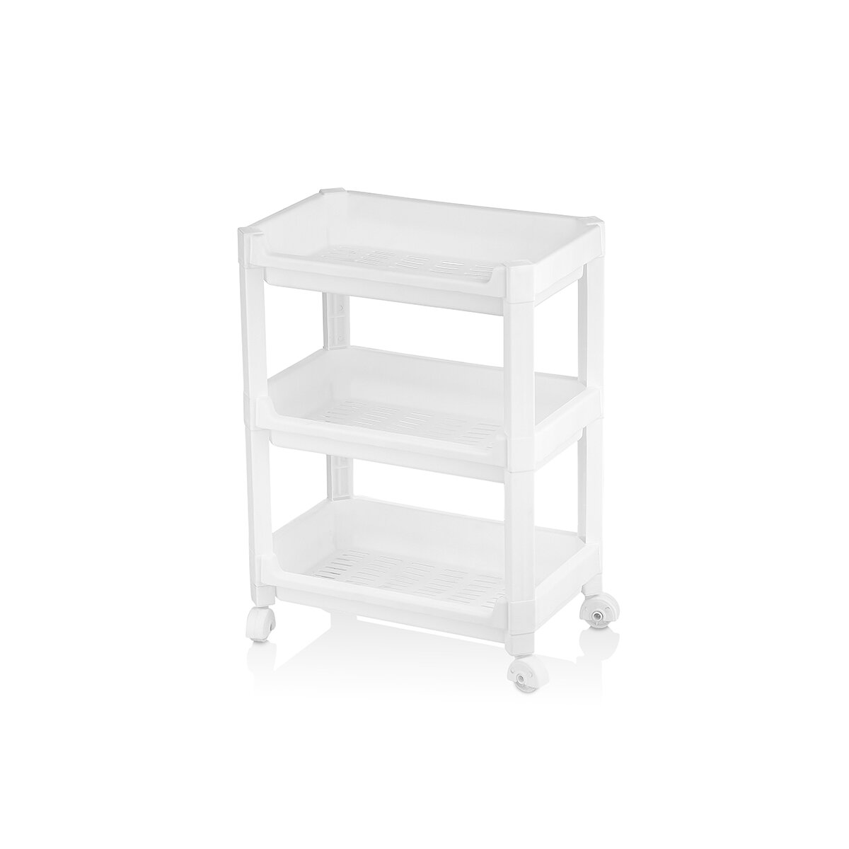 URVE UR-3598 RAFTY GENİŞ ( 3 KATLI ) ( TEKERLEKLİ ) SEPET ORGANİZER DÜZENLEYİCİ ( RAF ÜNİTESİ ) ( 352X220X480MM )*12