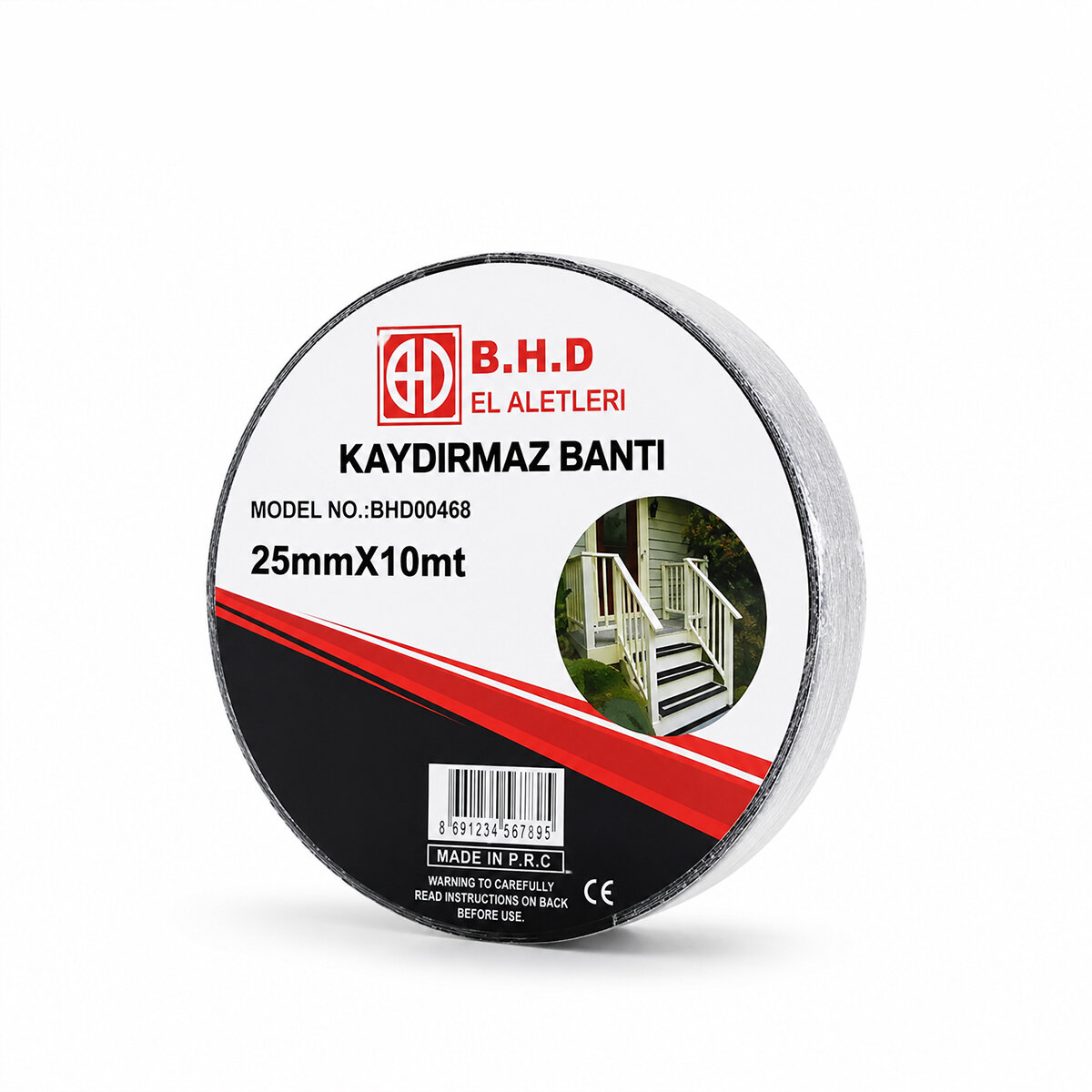 BHD-00468 ( 25MM X 10MT ) ( KAYDIRMAZ ) ( SİYAH ) BANT*72