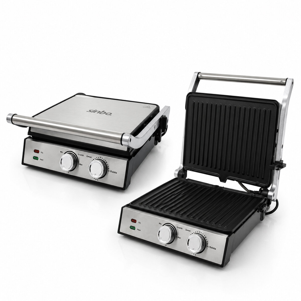 SİNBO SSM-2598 IZGARA VE TOST MAKİNESİ ( 4 DİLİM ) ( YAPIŞMAZ YÜZEY ) (2000W)*2