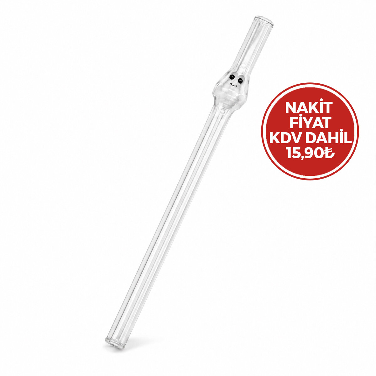 İBİCO İ22-138 ( CAM ) PİPET ( YÜZ FİGÜRLÜ ) ( 20CM ) ( POŞETLİ AMBALAJ )*30X20