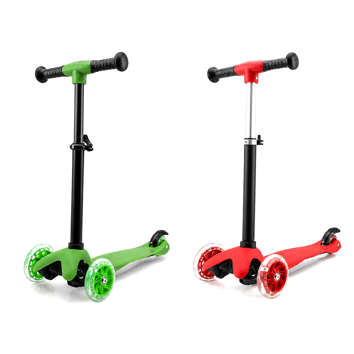 SİSBRO MINI SCOOTER RIDEN SHINE BAYSA-1967 ( IŞIKLI ) SCOOTER ( 55X57-64-71CM ) ( FOSFORLU RENKLİ ) ( +2 YAŞ & 40KG MAX TAŞIMA )*8
