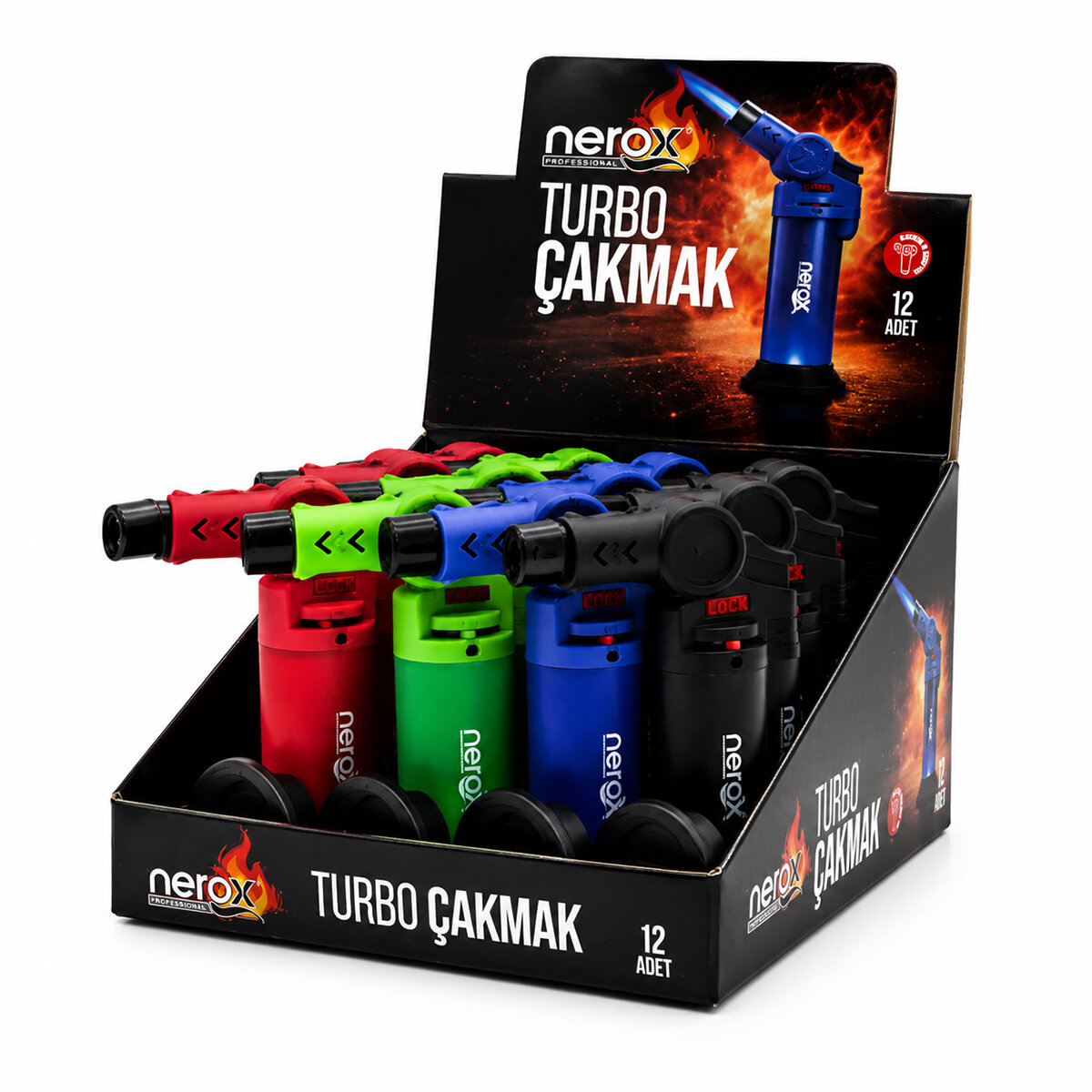 NEROX NRX-9308 ( OYNAR BAŞLI ) ( PÜRMÜZ & TORCH ) ( NARGİLE & KAMP ) ÇAKMAK ( DOLDURULABİLİR ) ( AYAKDA DURABİLİR )*12X12 NEROX NRX-9308 ( OYNAR BAŞLI ) ( PÜRMÜZ & TORCH ) ( NARGİLE & KAMP ) ÇAKMAK ( DOLDURULABİLİR ) ( AYAKDA DURABİLİR )*12X12