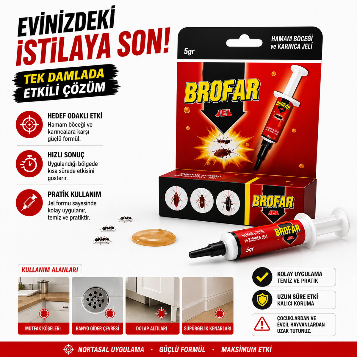 BROFAR ( JEL ) ŞIRINGA MODELİ ( HAMAMBÖCEĞİ & KARINCA ) 5GR.*12X8 BROFAR ( JEL ) ŞIRINGA MODELİ ( HAMAMBÖCEĞİ & KARINCA ) 5GR.*12X8