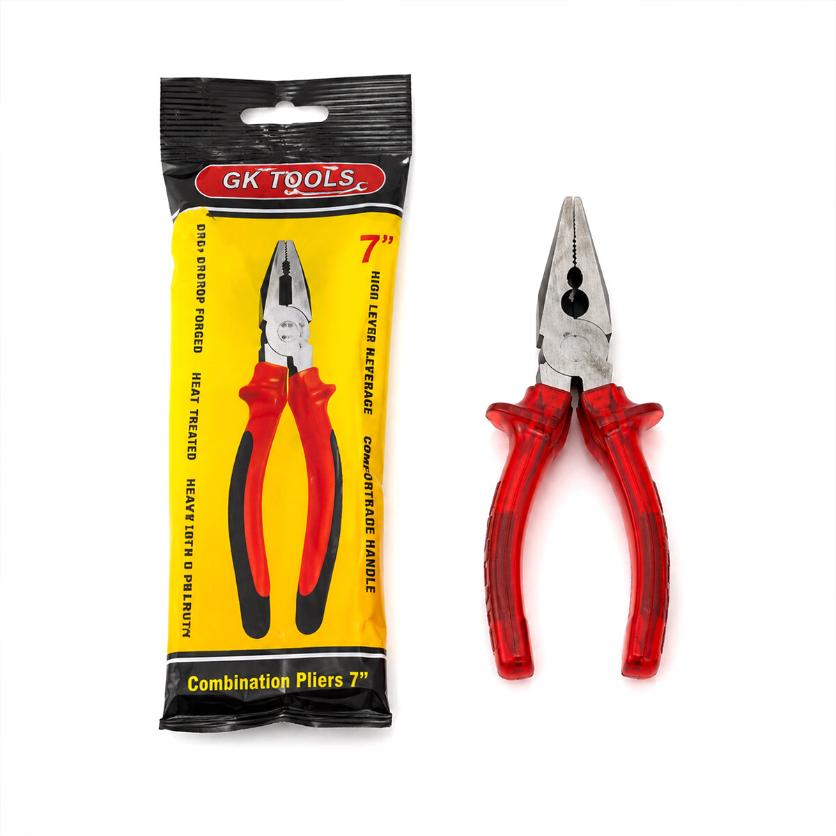 GK TOOLS ( KIRMIZI & ŞEFFAF ) ( 7'' ) ( SAPLI ) KARGA BURNU ( 180MM) *6X20