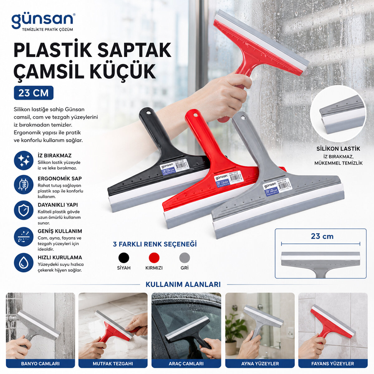 GÜNSAN ( -026 008 ) ( 23CM ) ( KÜÇÜK ) CAMSİL & ÇEKPAS*50 GÜNSAN ( -026 008 ) ( 23CM ) ( KÜÇÜK ) CAMSİL & ÇEKPAS*50