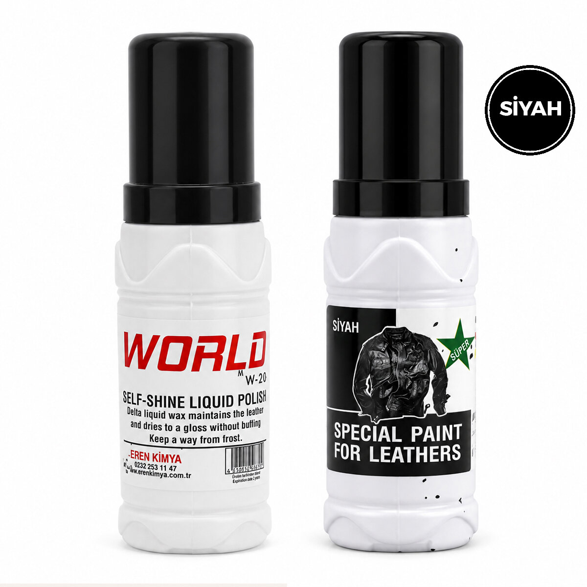 WORLD W-26 ( DERİ MONT & ÇANTA ) ( SİYAH ) ( SIVI LİKİT ) BOYA SPECIAL PAINT FOR LEATHERS 100ML*12X8 WORLD W-26 ( DERİ MONT & ÇANTA ) ( SİYAH ) ( SIVI LİKİT ) BOYA SPECIAL PAINT FOR LEATHERS 100ML*12X8