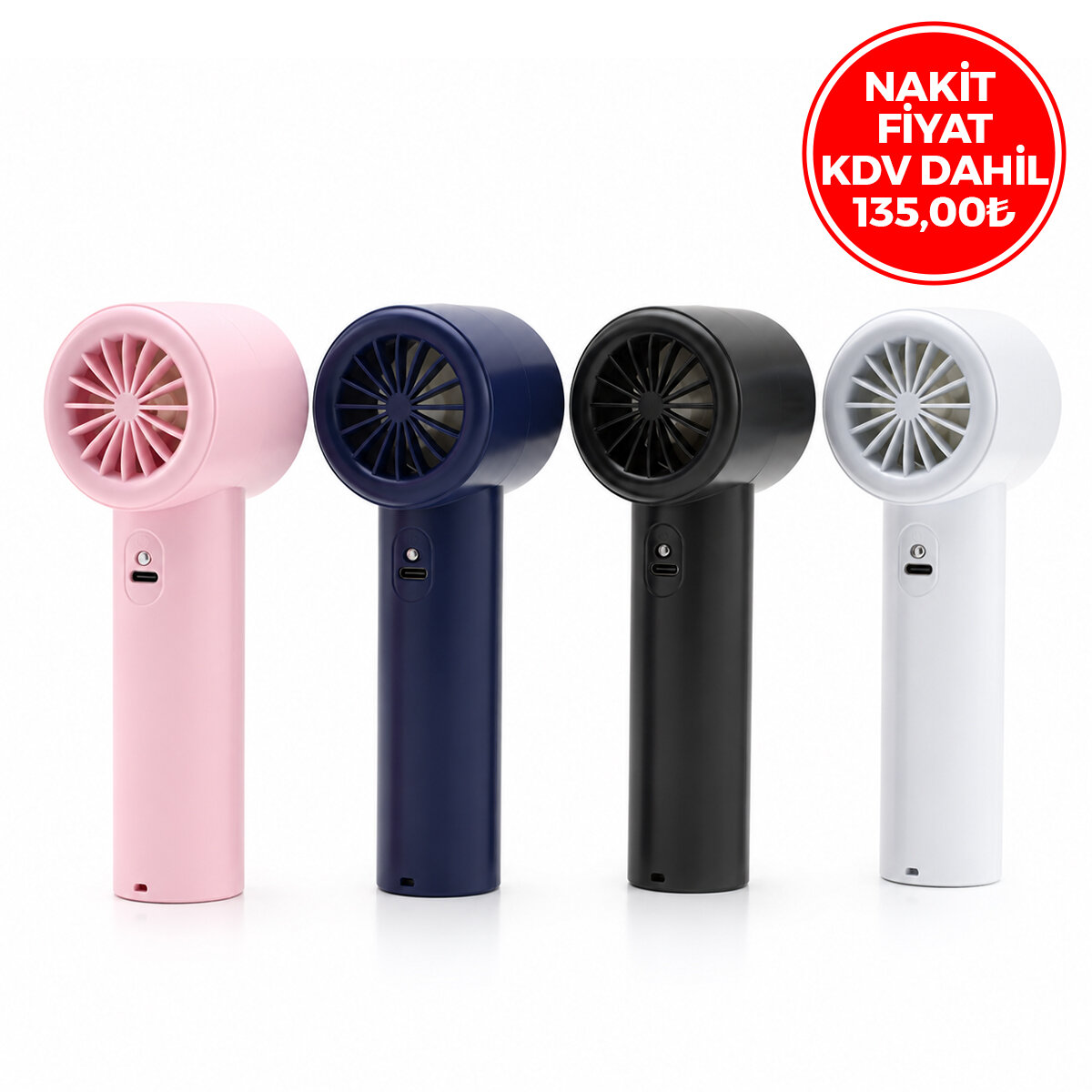 DINAMIC WX-638 DNM-107 MİNİ EL FANI RENKİ ( AYARLANABİLİR HIZ AYARI ) ( DİJİTAL GÖSTERGE ) FAN & VANTİLATÖR 5W*100
