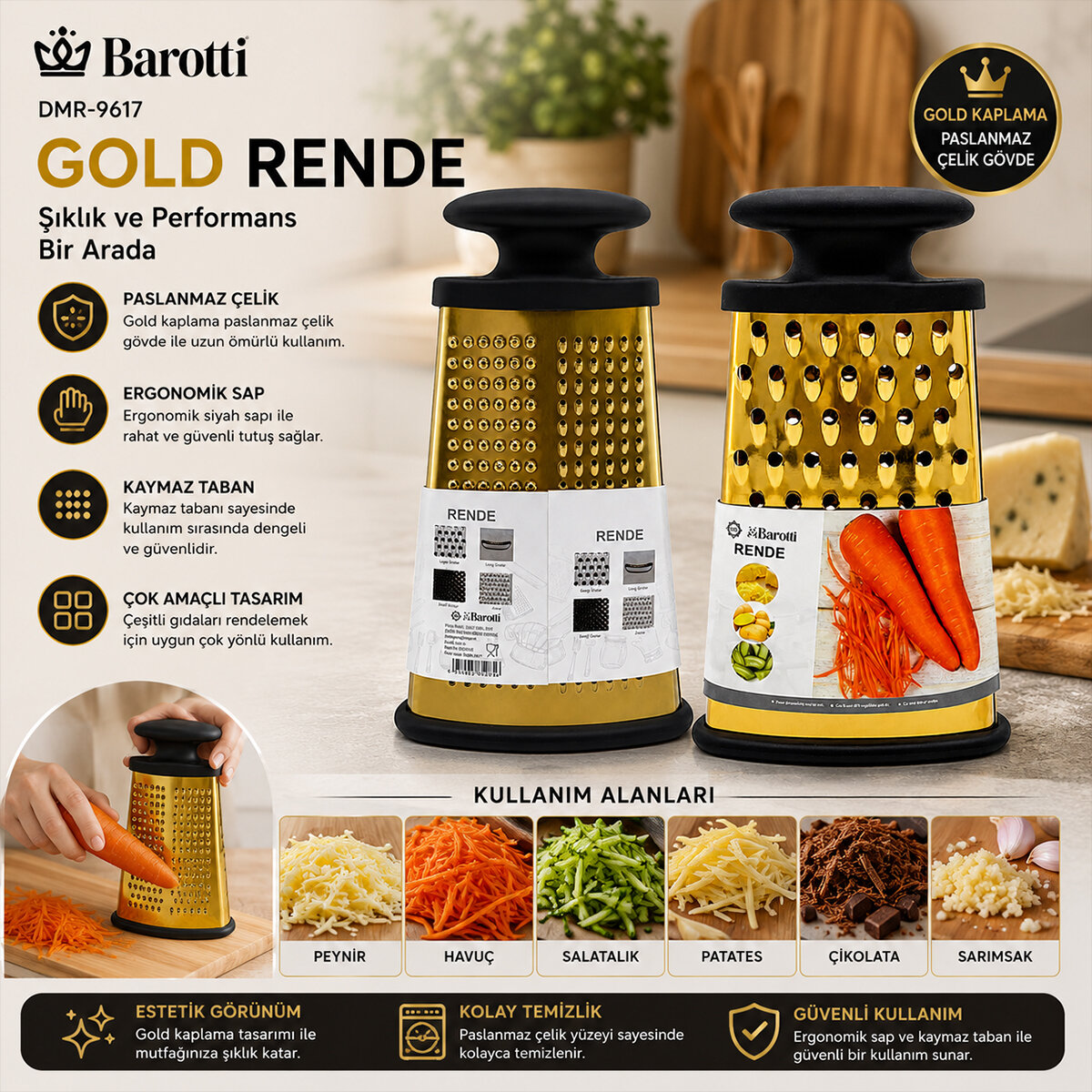 BAROTTİ DMR-9617 ( 4GEN ) ( ÇELİK METAL ) GOLD RENDE ( SİLİKON KAPLAMA TABAN )*96 BAROTTİ DMR-9617 ( 4GEN ) ( ÇELİK METAL ) GOLD RENDE ( SİLİKON KAPLAMA TABAN )*96